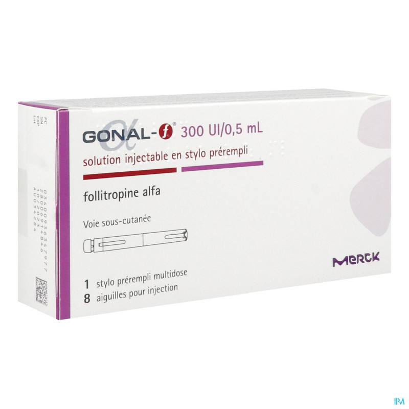Gonal F 300ui/0ml5 Solution Injectable Stylo 1 + Aiguille
