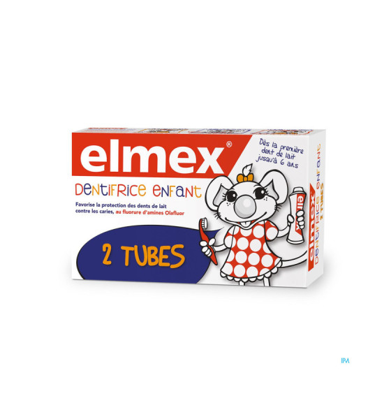 Elmex Dentifrice Enfant 2X50ml
