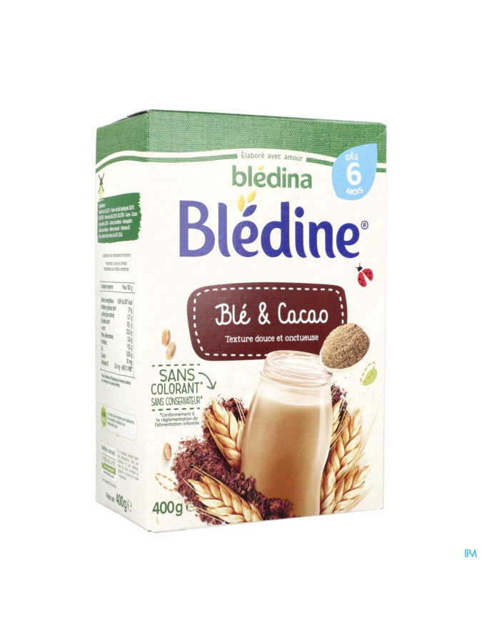 Blédina Blédine Céréales Blé & Vanille +6m 400g
