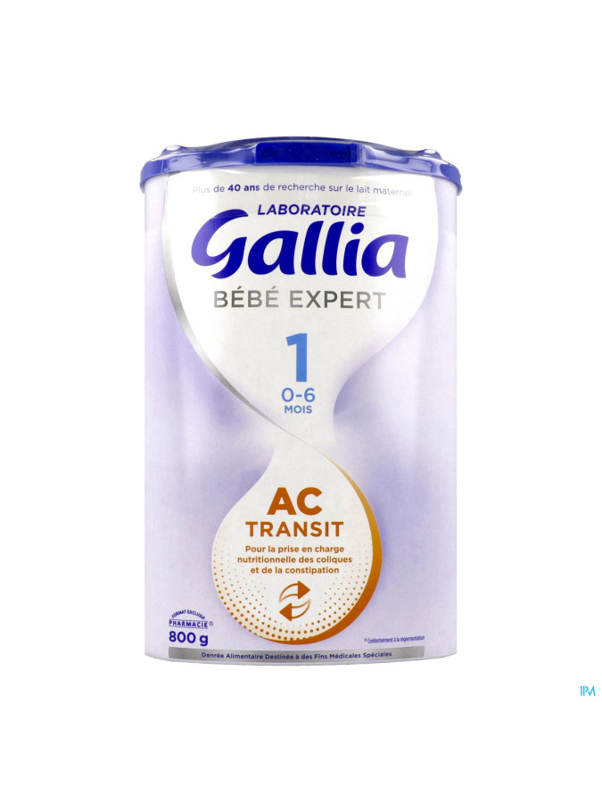 Gallia Bébé Expert AC Transit 1er Âge 800g