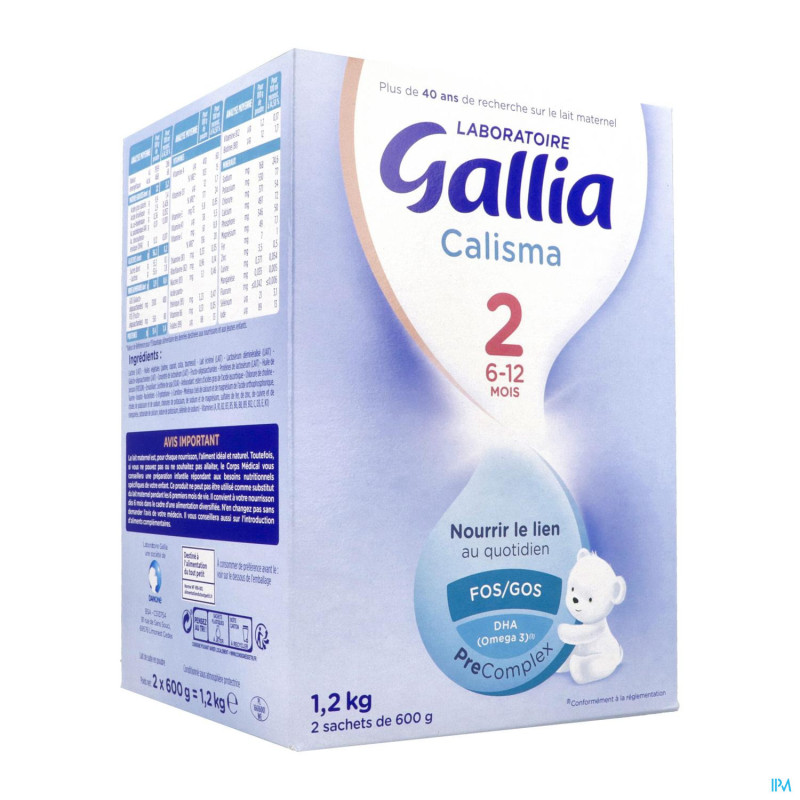GALLIA CALISMA 2E AGE 6-12 MOIS 1.2KG
