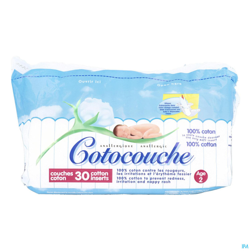 Cotocouche 1st Age, 30 baby's nappies Cotocouche