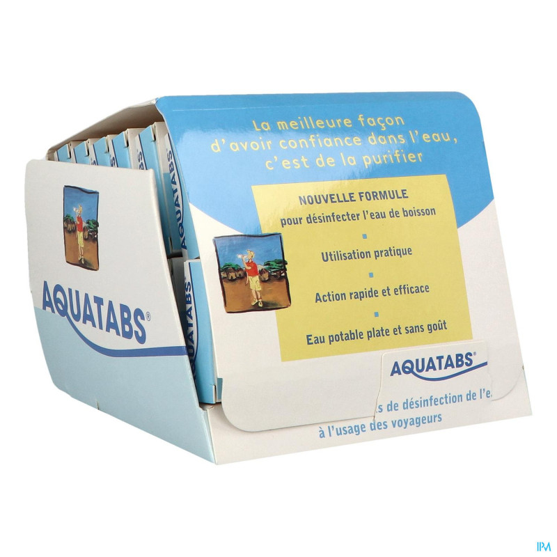 Aquatabs comprimés effervescents - Désinfection de l'eau