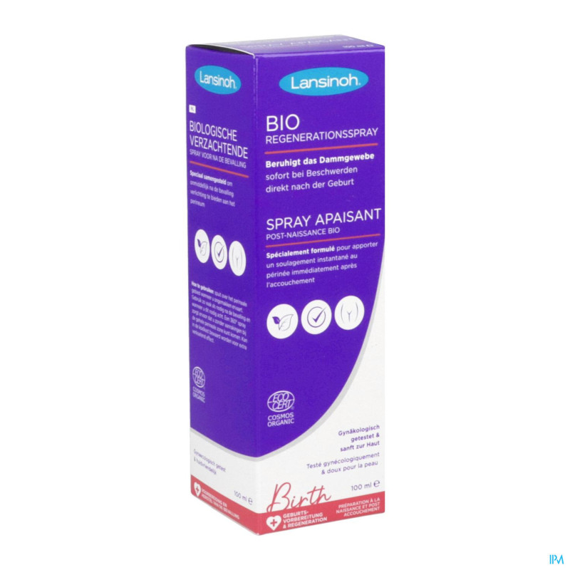Spray apaisant post-accouchement bio (100 ml) : Lansinoh